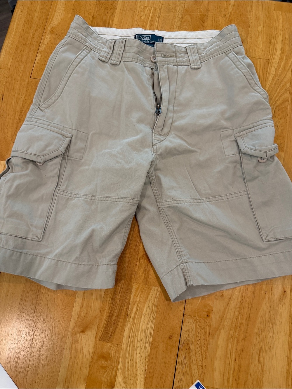 Polo by Ralph Lauren Men’s Light Khaki Cargo Shorts - Picture 1 of 3